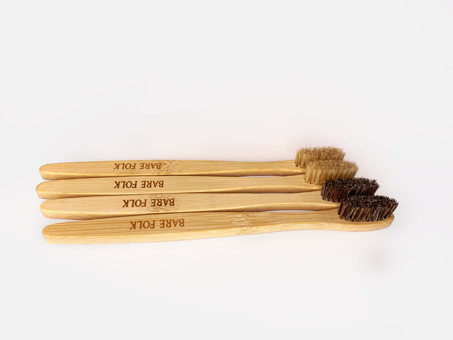 Horse bristle toothbrush
