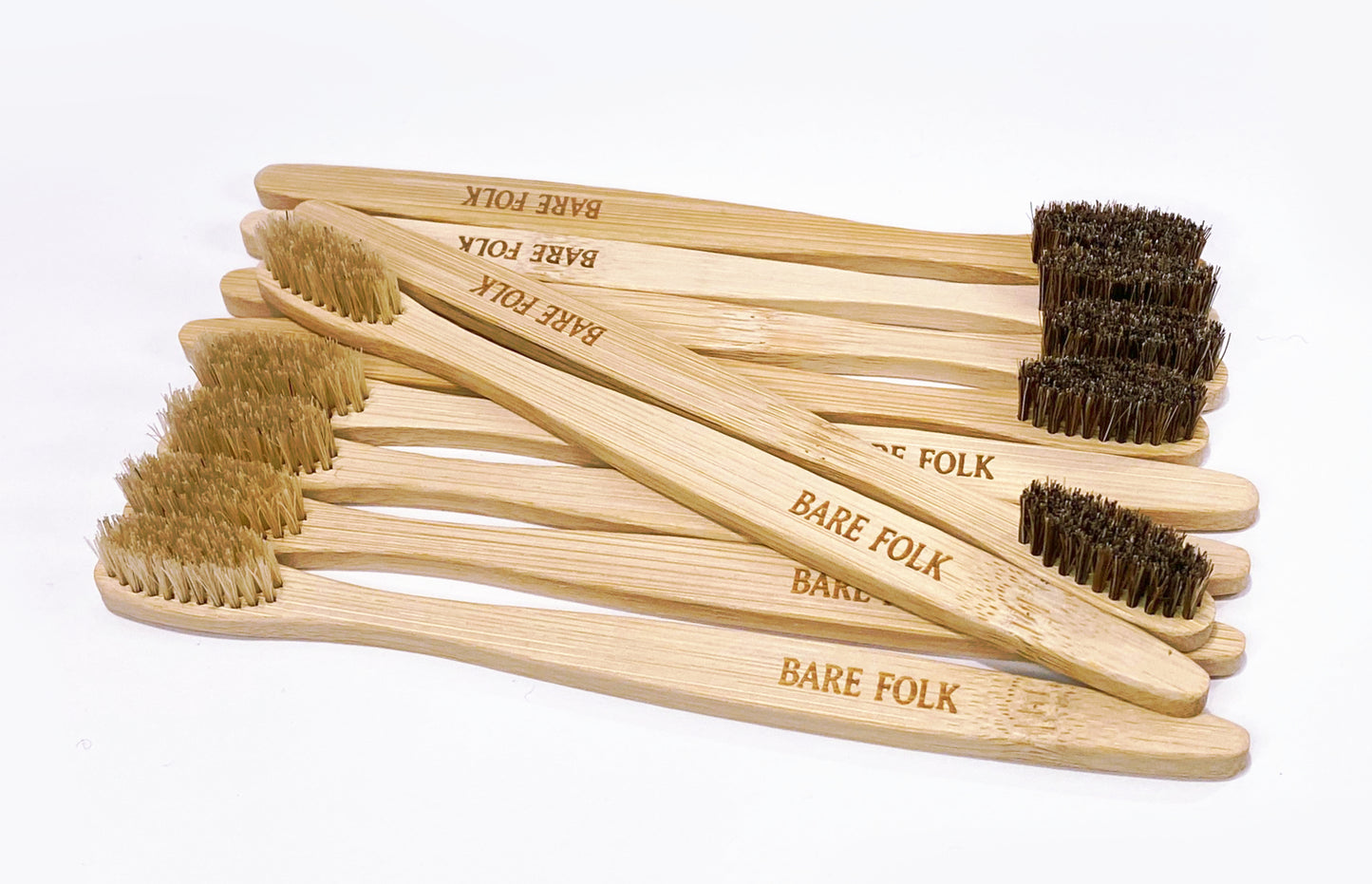 Horse bristle toothbrush