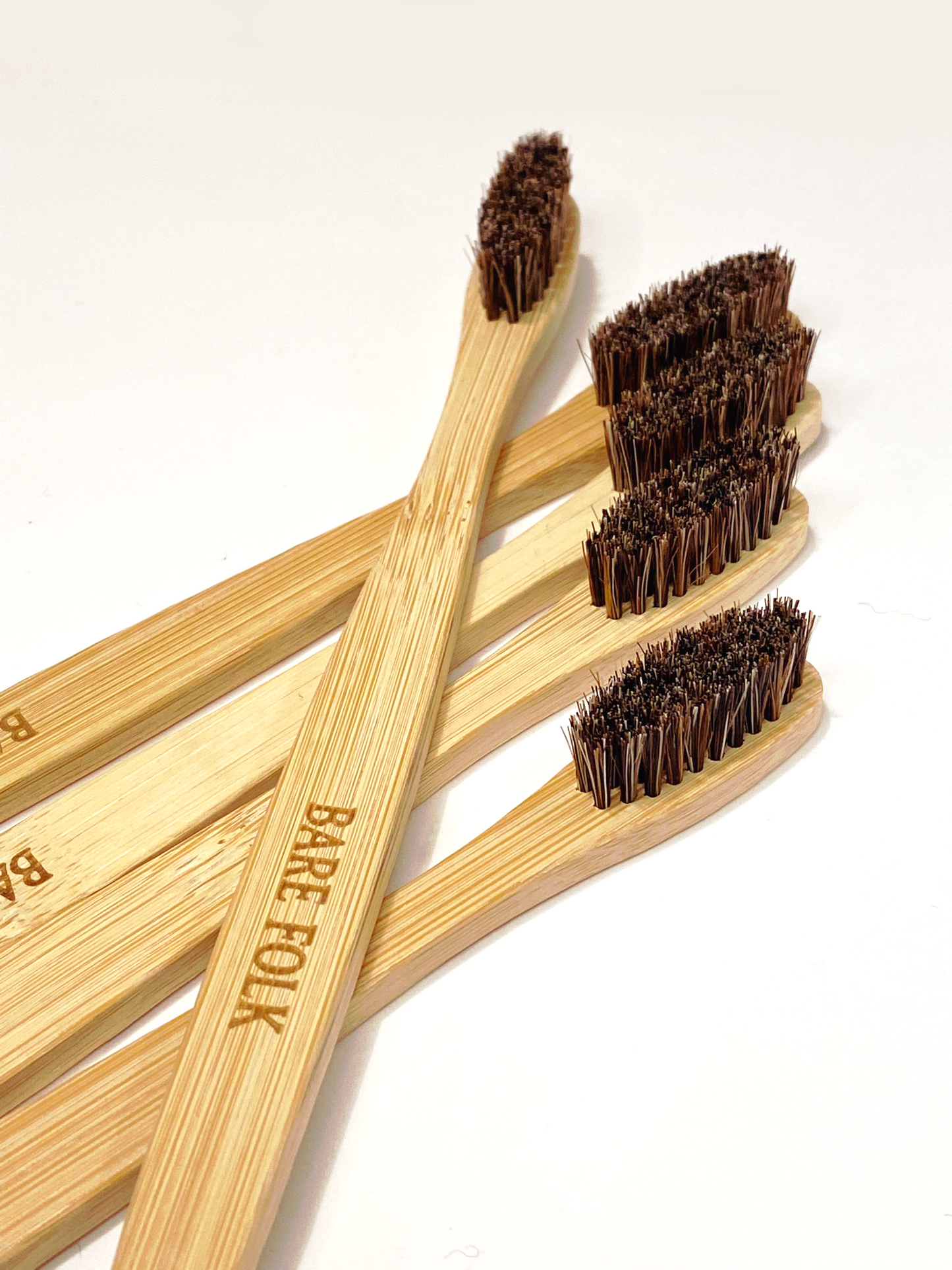 Horse bristle toothbrush