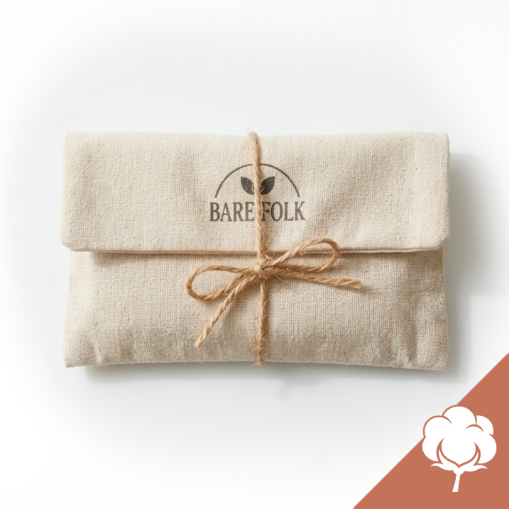 Organic cotton toiletry bag