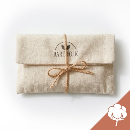 Organic cotton toiletry bag