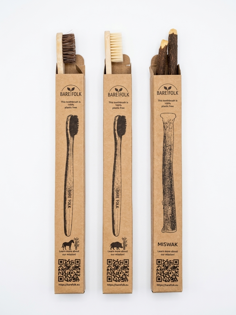 Plastic free toothbrush variety pack